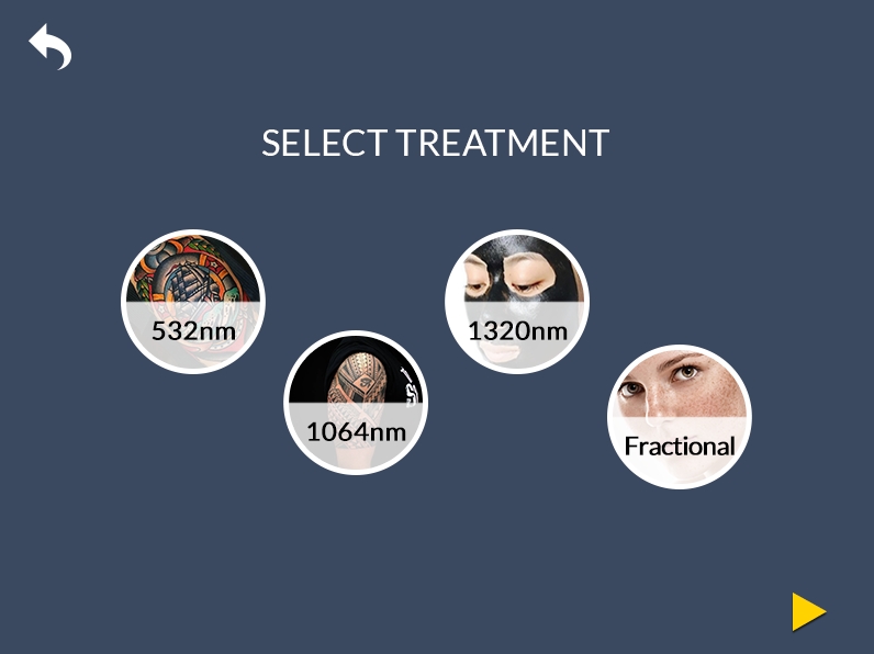 selecione tratamento para laser