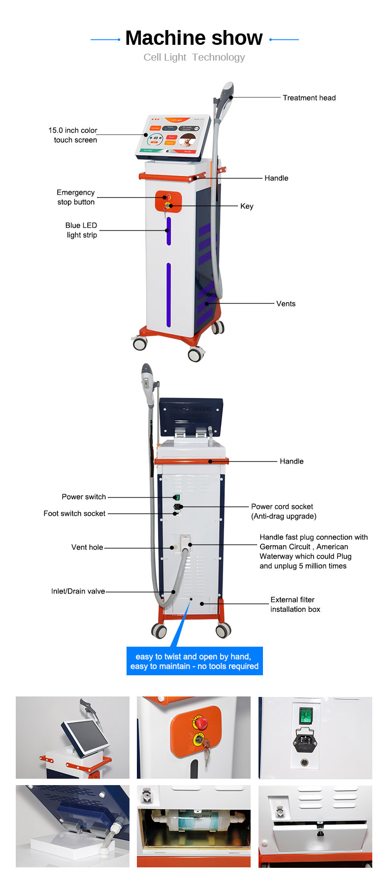M&aacute;quina de remo&ccedil;&atilde;o de rugas