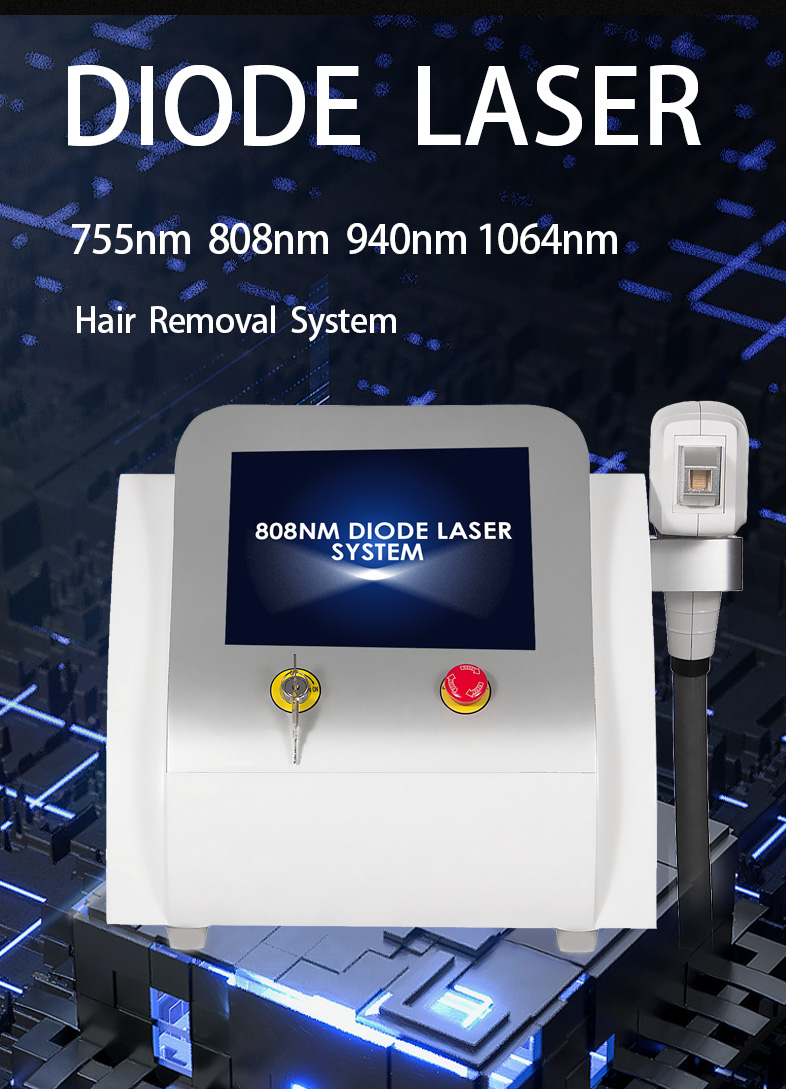 Remo&ccedil;&atilde;o de cabelo a laser Diodo 