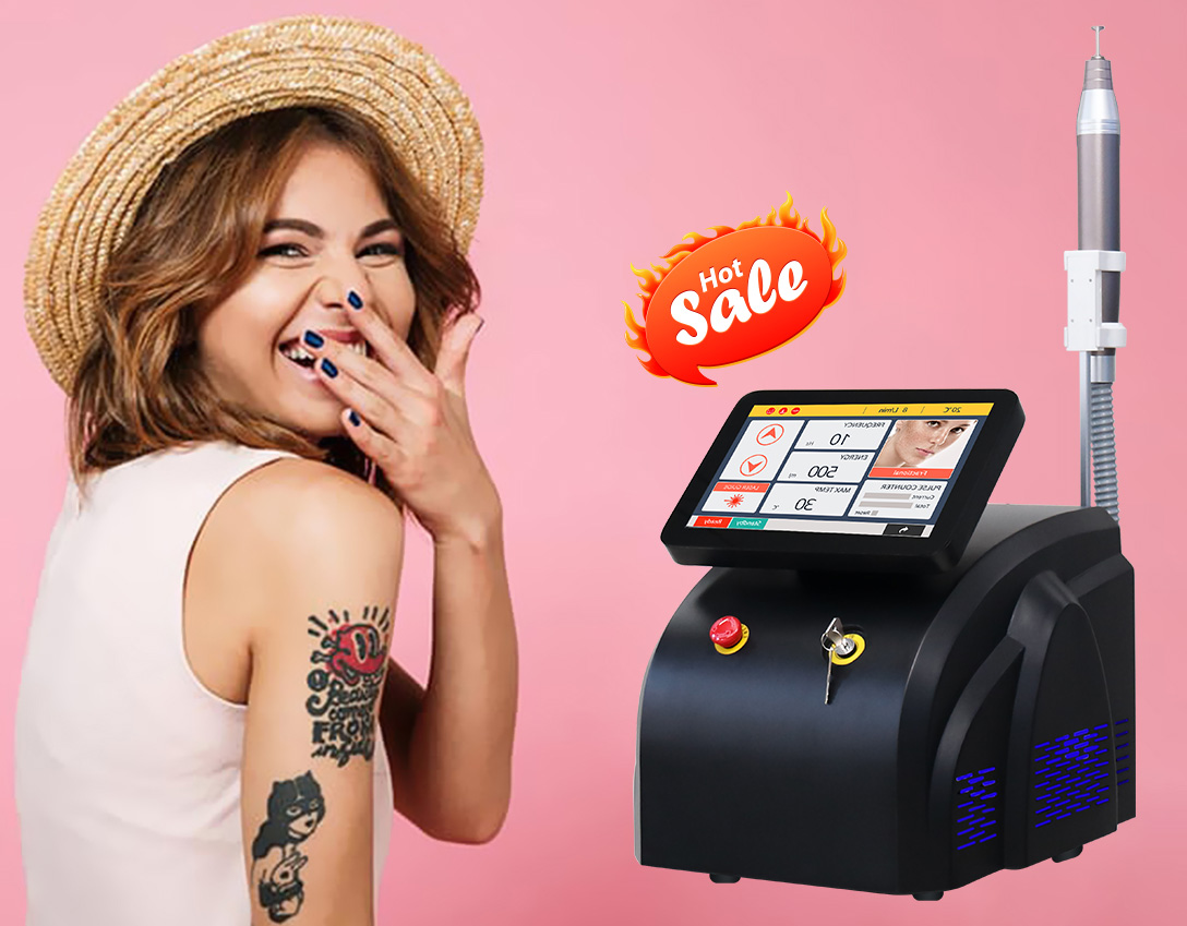 Máquina de remoção de tatuagem a laser de picossegundos aprovados pela FDA