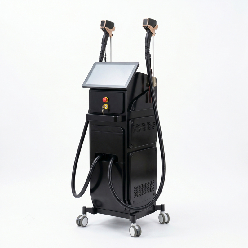 Máquina dupla da remoção do cabelo do laser do diodo de Handpieces 808nm para o salão de beleza profissional