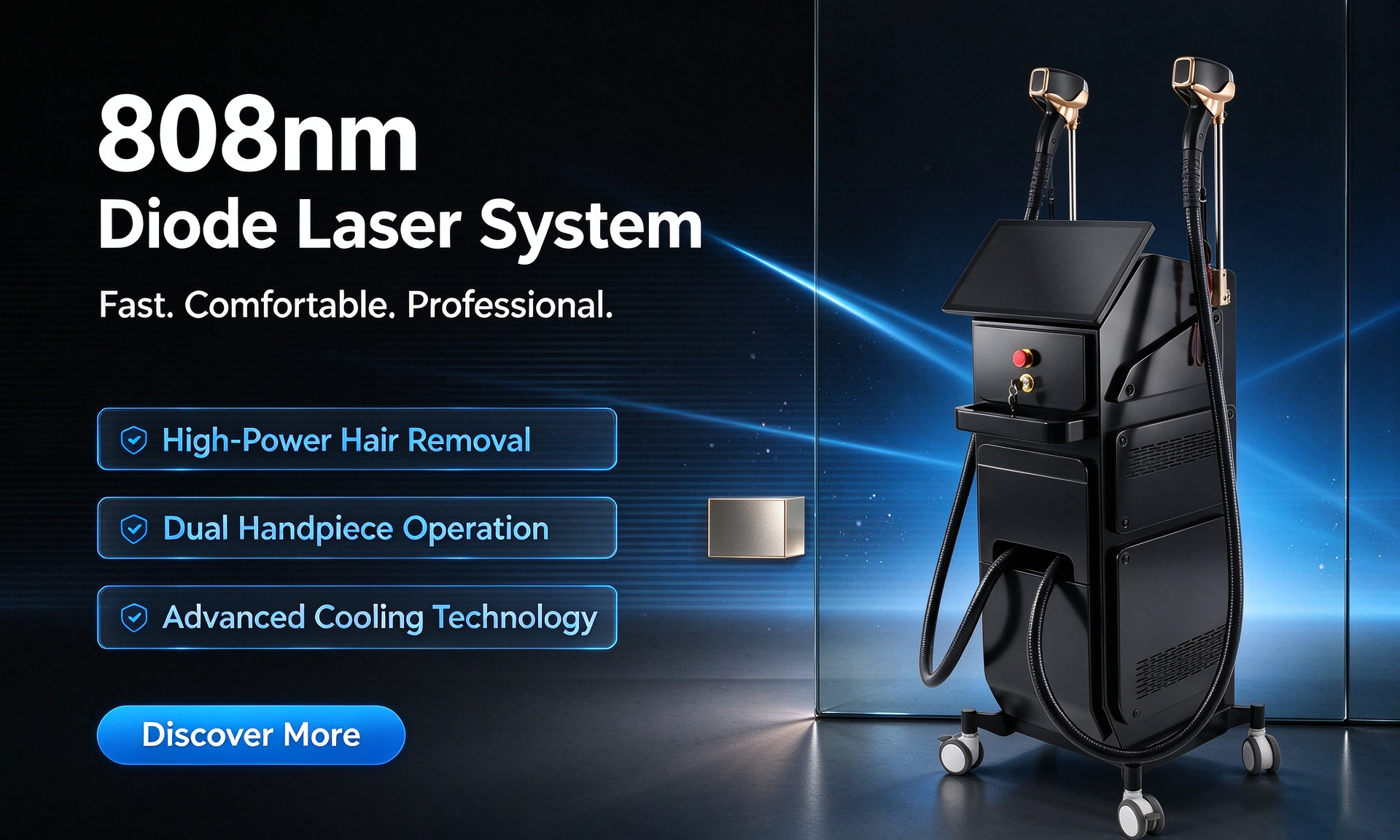 m&aacute;quina de laser de diodo 808nm