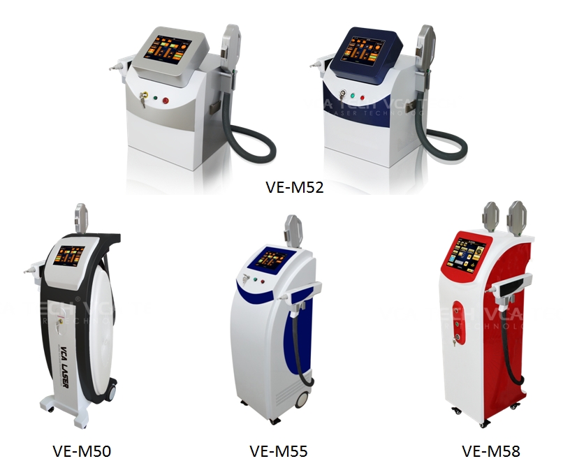 IPL / Elight /SHR + Nd: YAG Laser 2 em 1 dispositivo de beleza