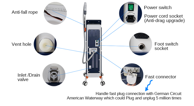 M&aacute;quina a laser para remo&ccedil;&atilde;o de tatuagem