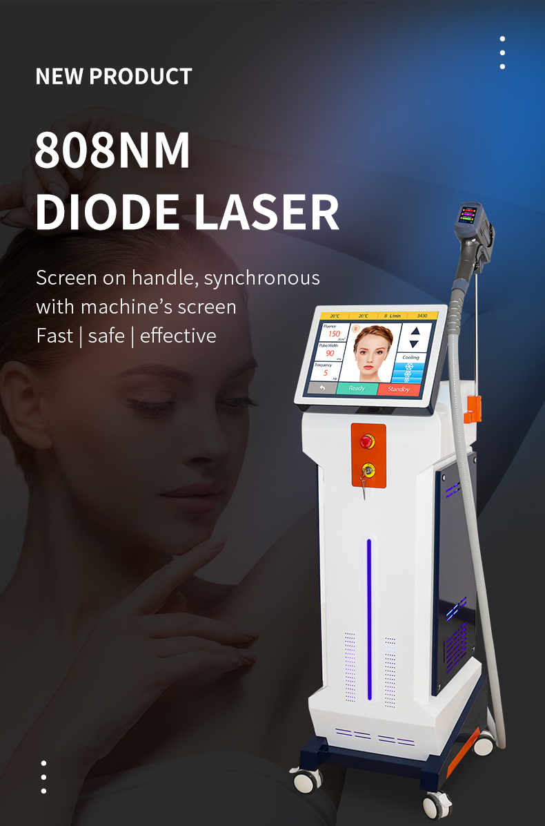 M&aacute;quina de remo&ccedil;&atilde;o de cabelo a laser de equipamentos de beleza 