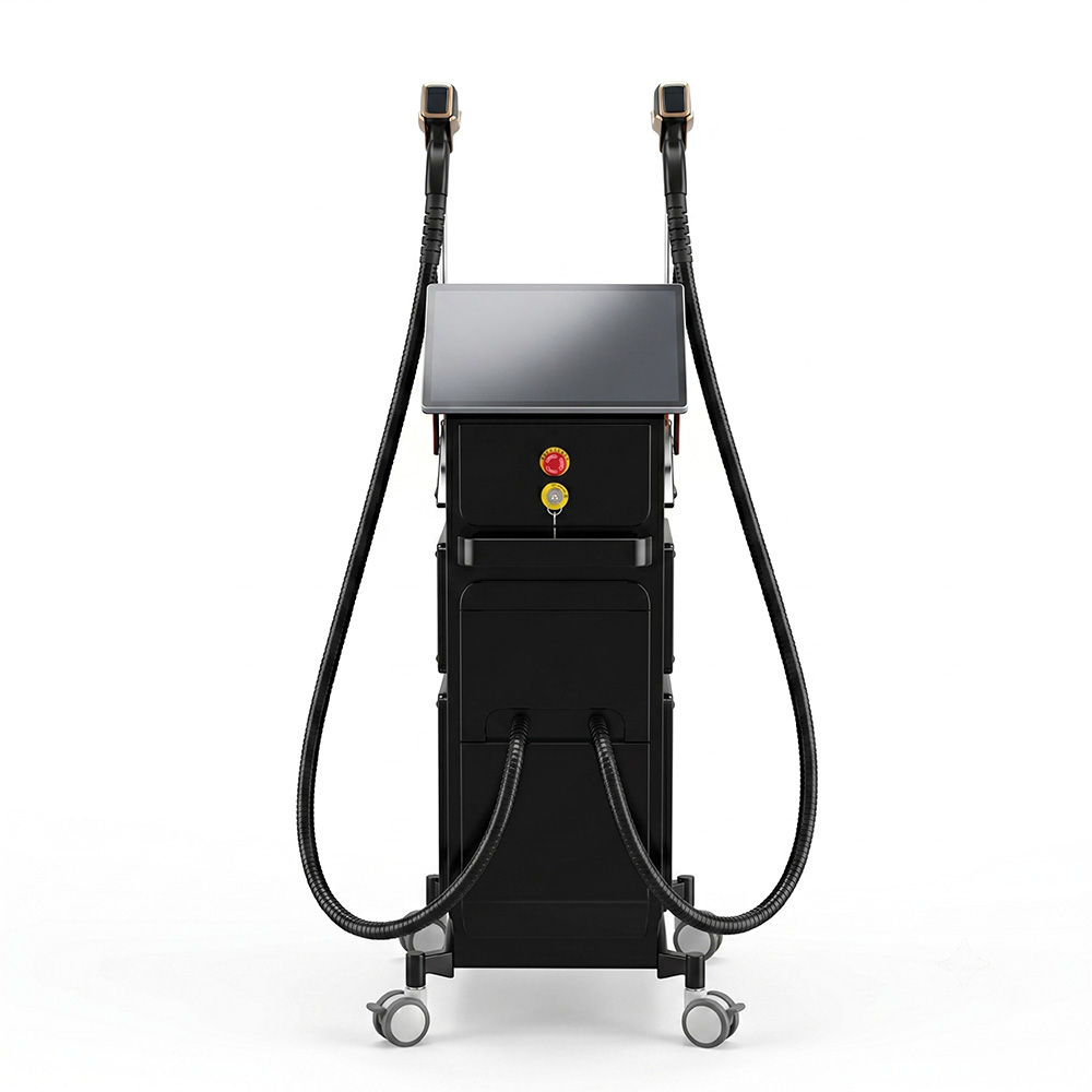 Máquina dupla da remoção do cabelo do laser do diodo de Handpieces 808nm para o salão de beleza profissional