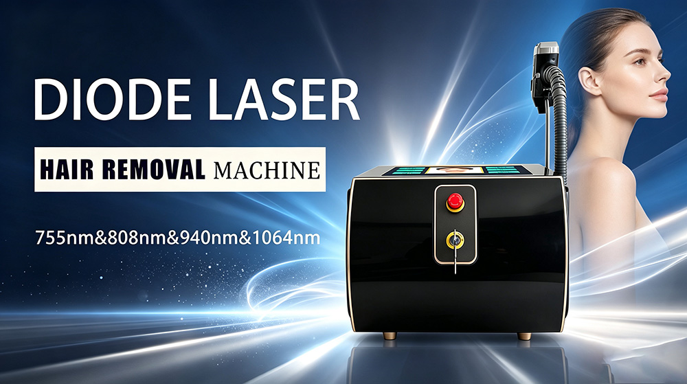 M&aacute;quina de depila&ccedil;&atilde;o a laser de diodo