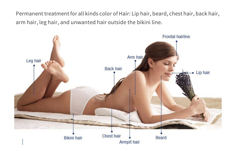 M&aacute;quina de diodo de remo&ccedil;&atilde;o de cabelo a laser