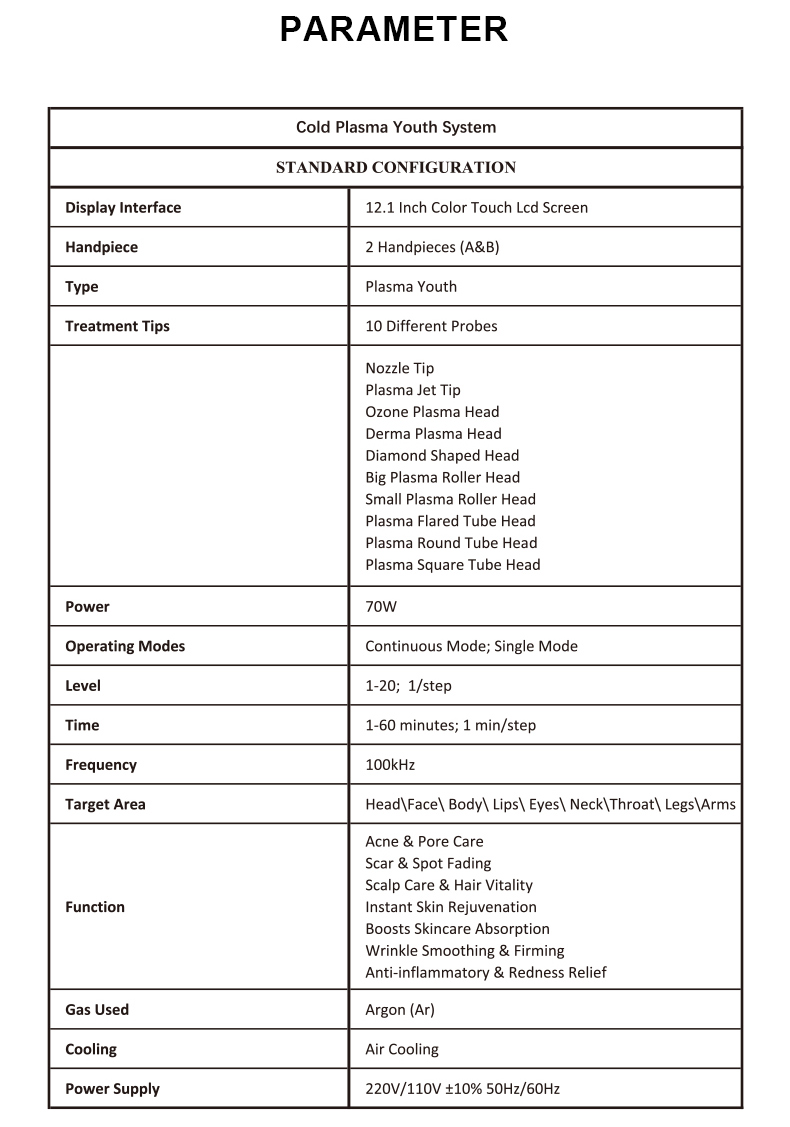 M&aacute;quina de plasma frio