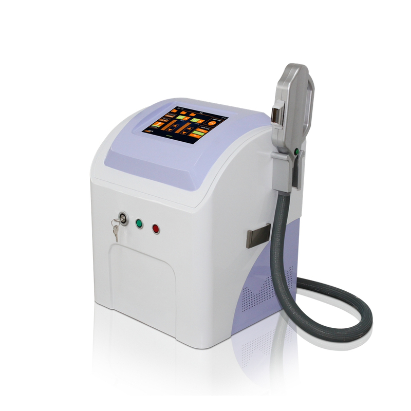 Peça de mão dupla portátil SHR + máquina de remoção de pêlos Elight/IPL