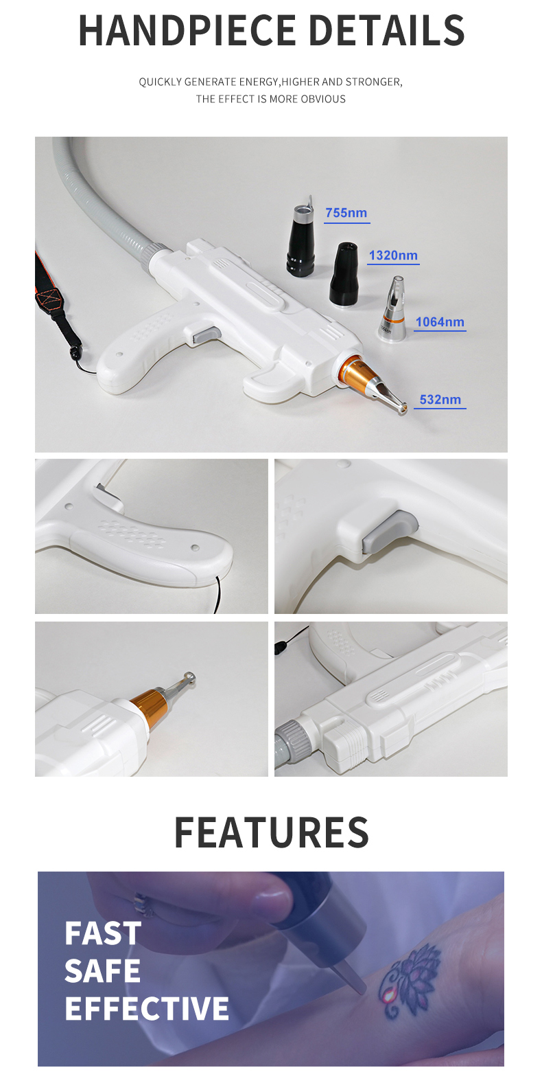 M&aacute;quina de remo&ccedil;&atilde;o de tatuagem