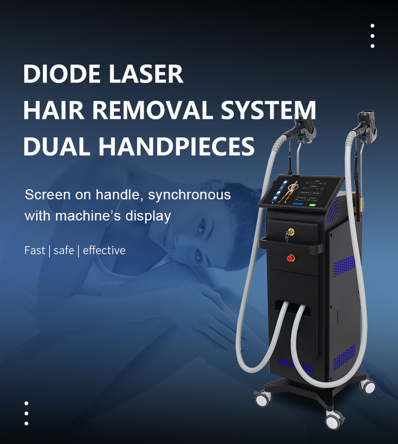 M&aacute;quina de remo&ccedil;&atilde;o de cabelo a laser de diodo