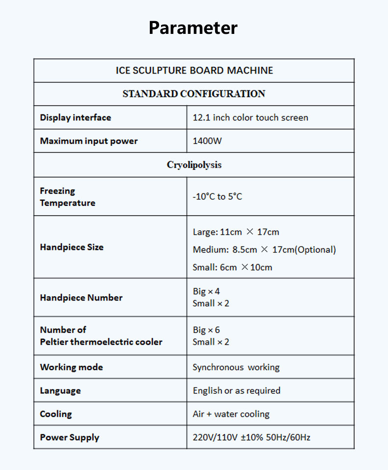 M&aacute;quina de emagrecimento de placa congelada
