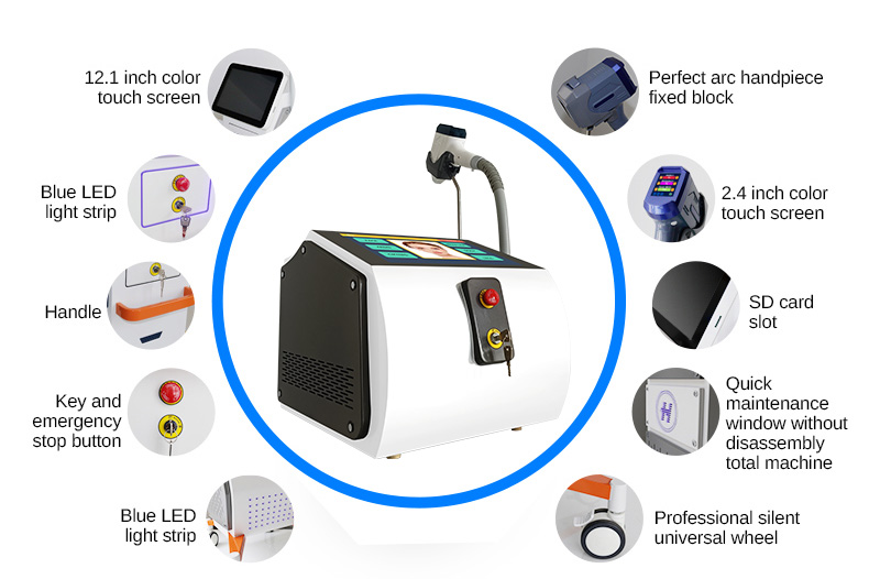 m&aacute;quina de remo&ccedil;&atilde;o de cabelo a laser