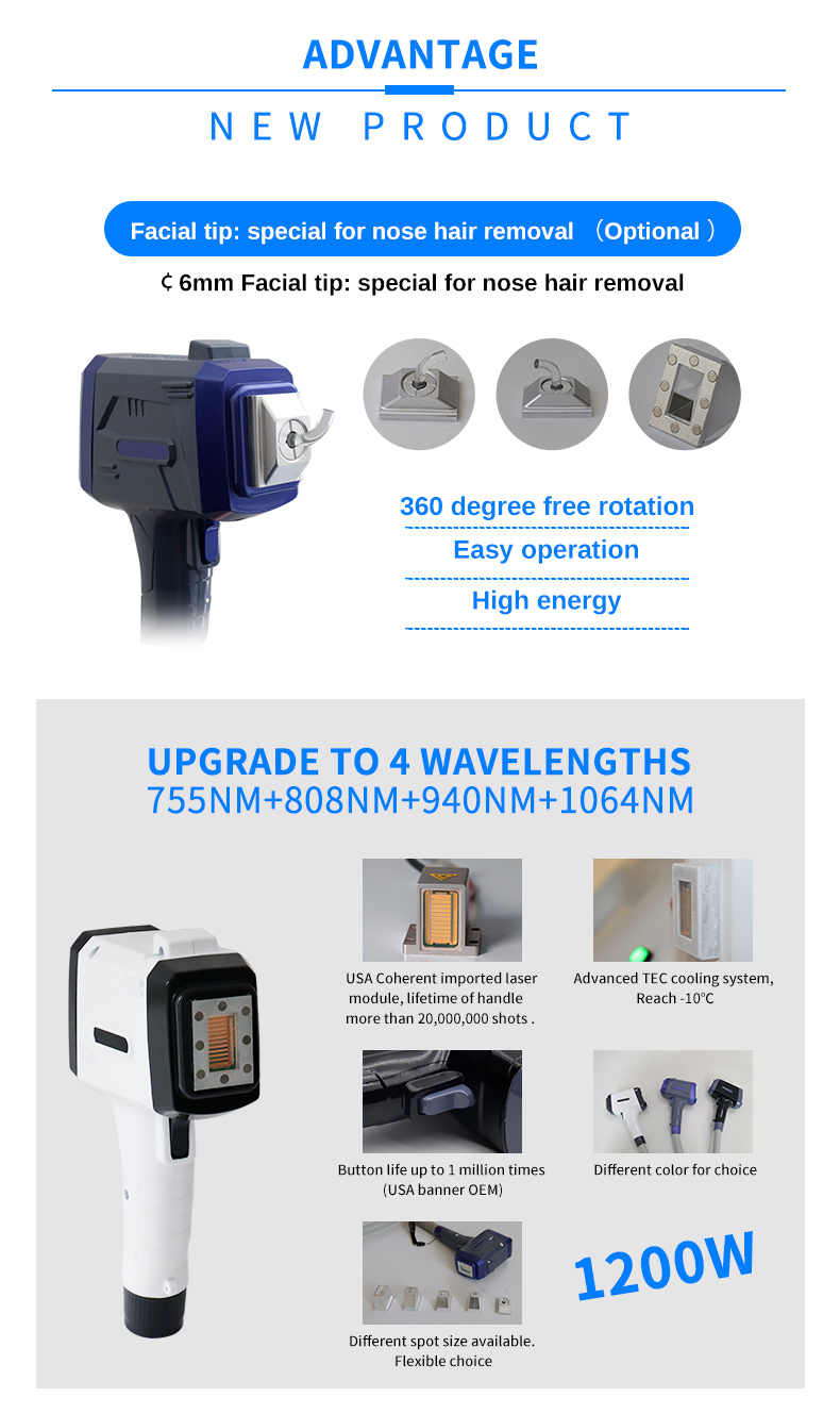 Remo&ccedil;&atilde;o de cabelo a laser de diodo