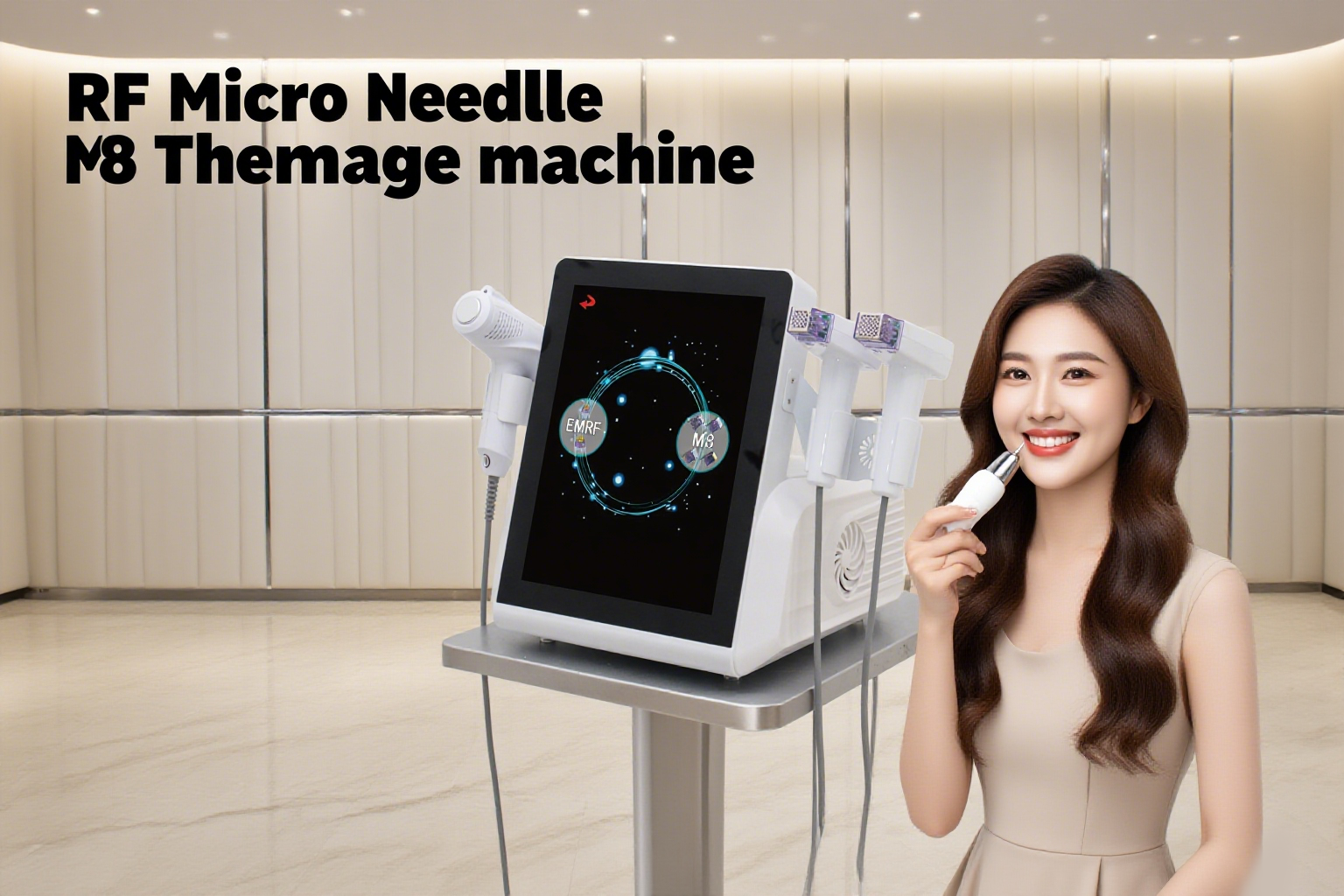 M8 EMRF FRACTIONAL RF Microneedle Stretchings Machine
