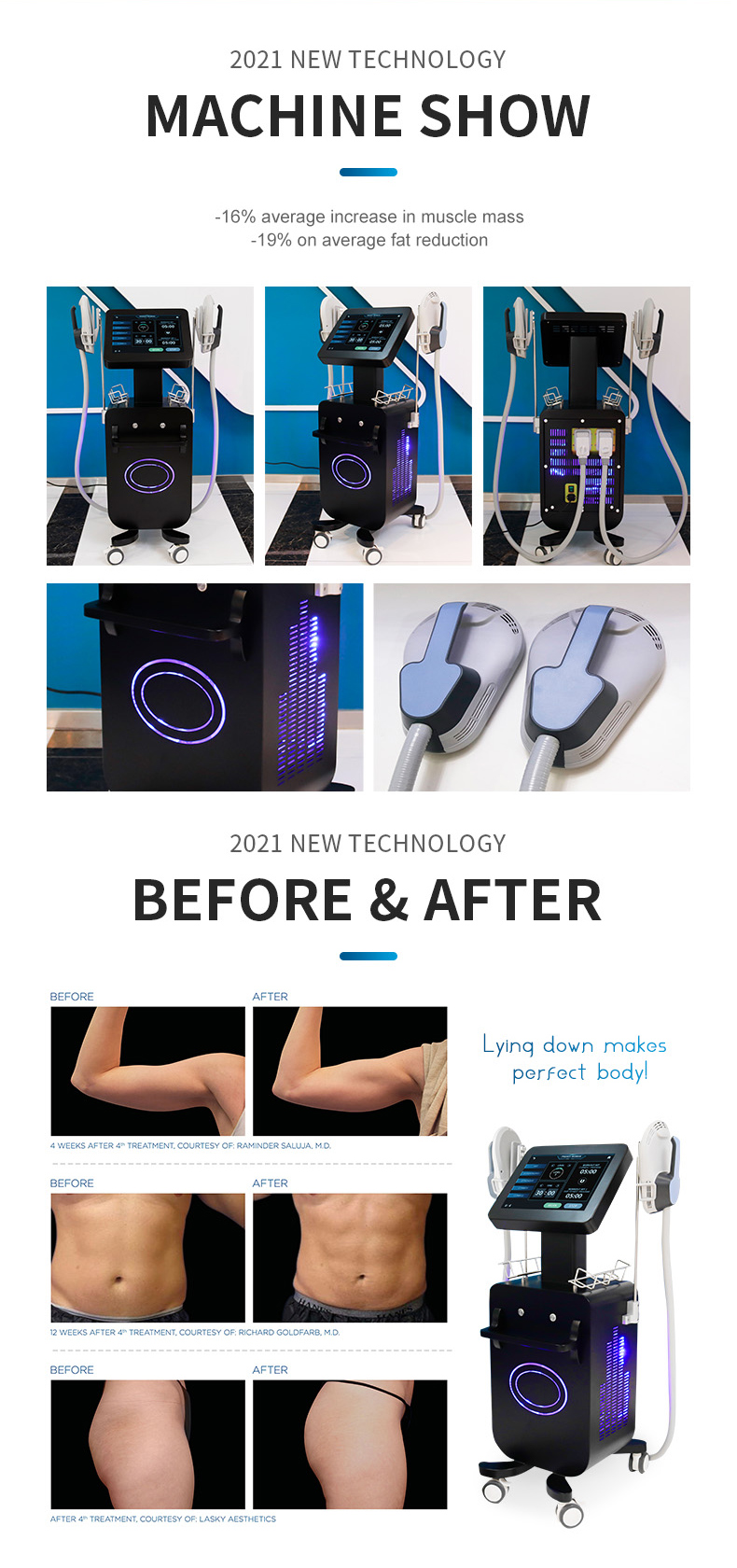 M&aacute;quina de emagrecimento Emsculpt