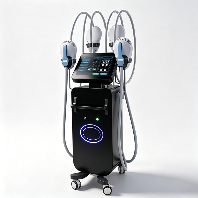 Dispositivo de contorno corporal EMS RF com estimulação muscular e tecnologia de aperto da pele