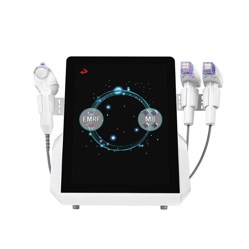 Máquina fracionária profissional do microneedling do RF do gelo Vmax para o aperto e o rejuvenescimento da pele
