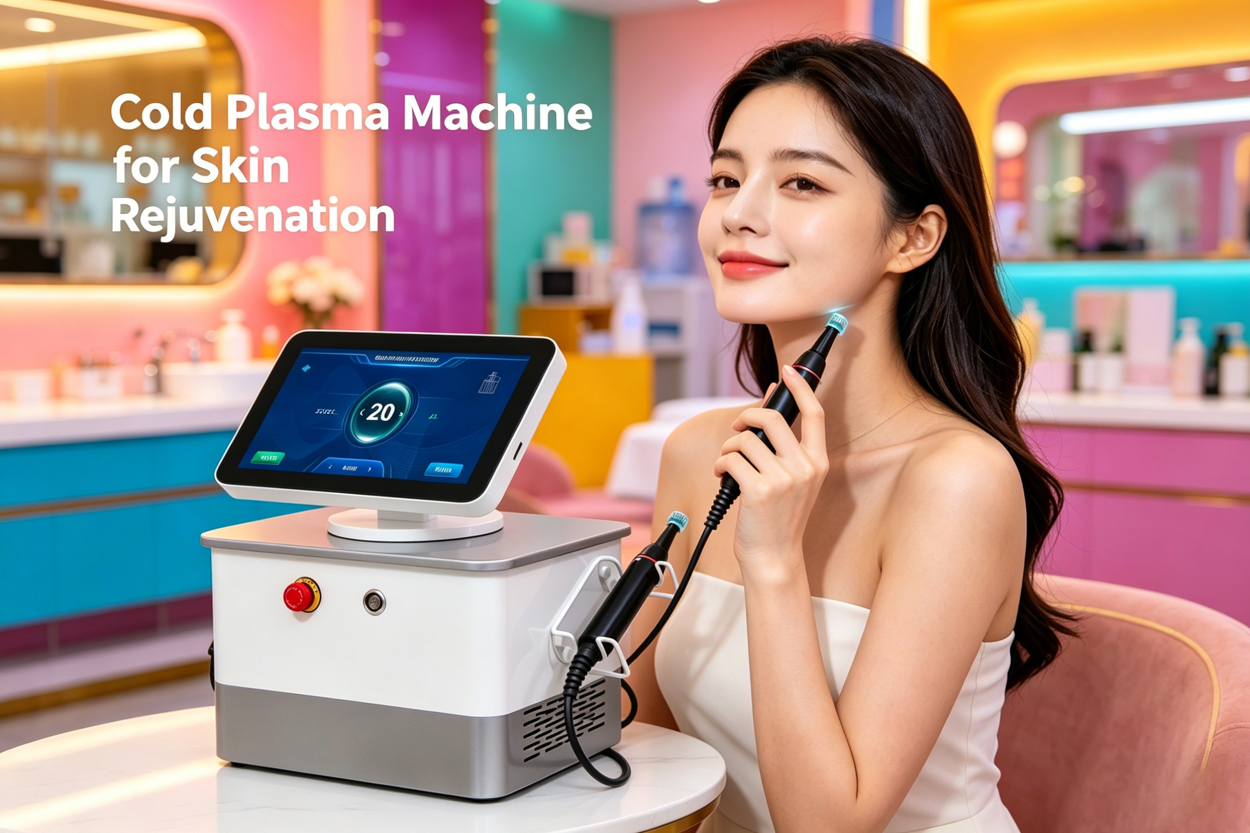 Máquina de plasma frio profissional para rejuvenescimento da pele