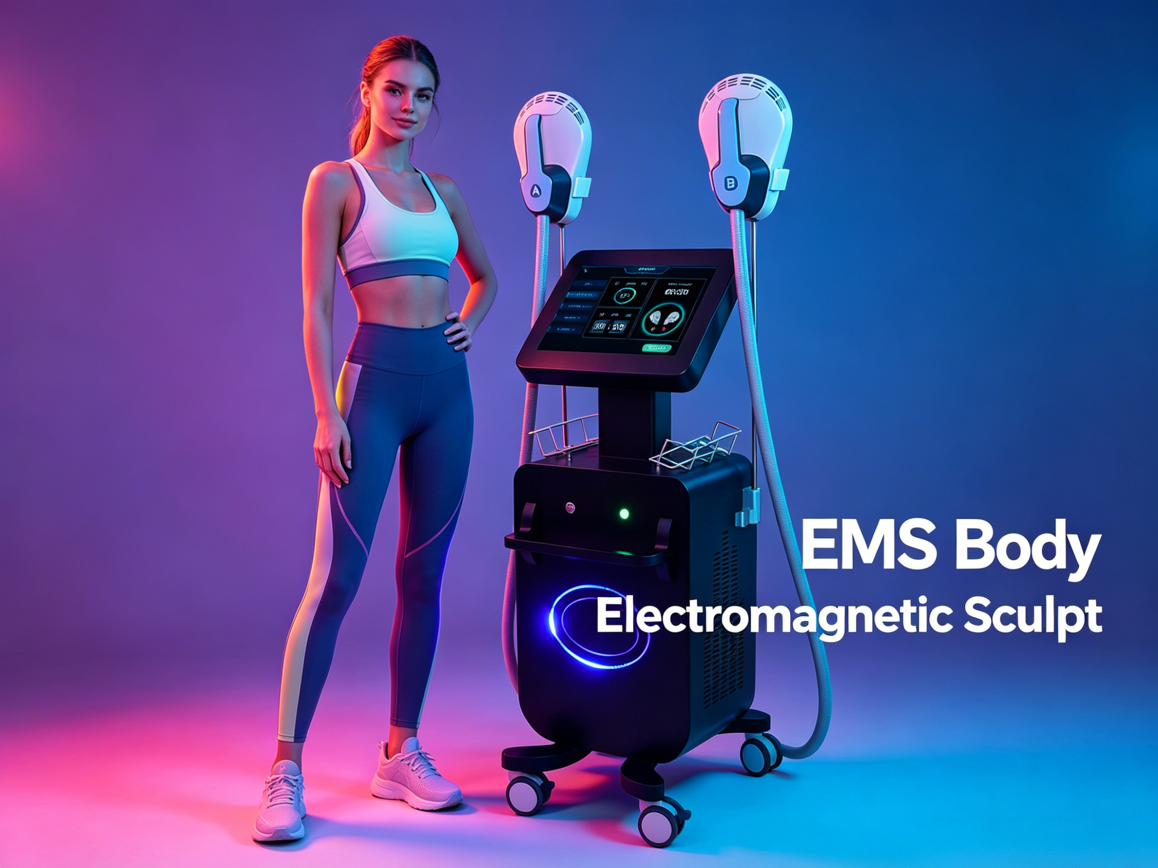 Máquina muscular de emagrecimento para escultura corporal EMS